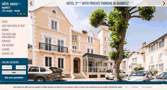 Desktop Screenshot of hotel-anjou-biarritz.com